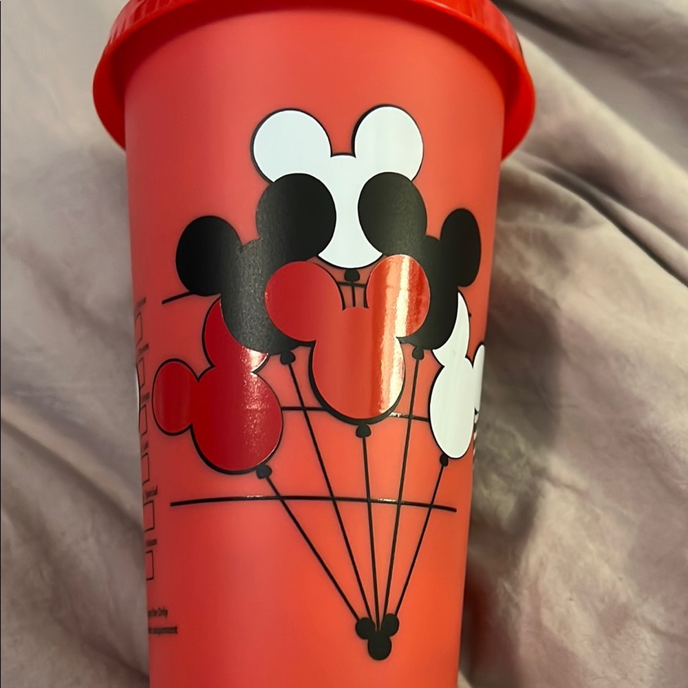 Handmade Mickey Mouse Balloon Venti-size Plastic Cup